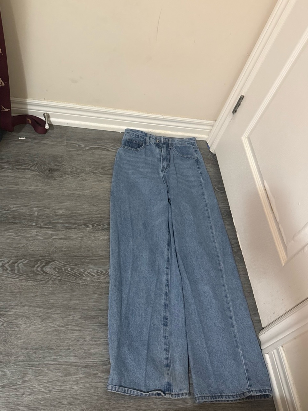 Wide Leg Light Blue Women's Jeans